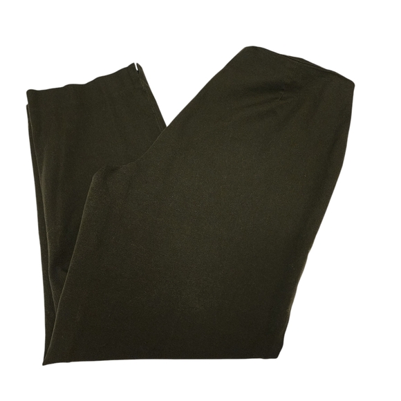 Peace of Cloth Dark Army Green Stretchy Pants Sz 14 - Picture 2 of 14
